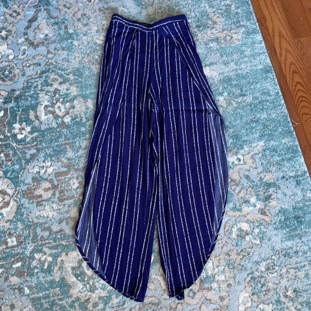 Abbeline blue slit pants